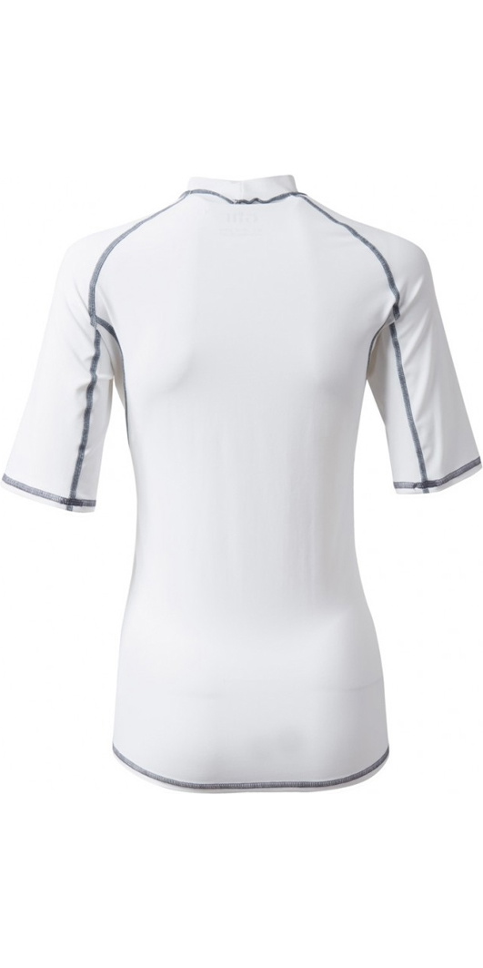 2018 Gill Womens Pro Short Sleeve Rash Vest White 4431W 4431W Short